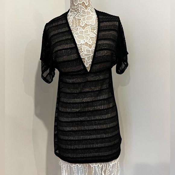 Jordan Taylor Bell-Sleeve Swim Cover-Up Tunic - Picture 2 of 9